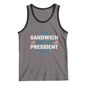 The Sandwich Guy for President 2028 Tank Top Free DC Funny Political Satire TS14 Deep Heather Black Print Your Wear