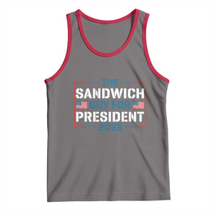 The Sandwich Guy for President 2028 Tank Top Free DC Funny Political Satire TS14 Deep Heather Red Print Your Wear