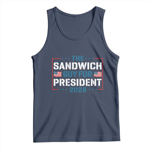 The Sandwich Guy for President 2028 Tank Top Free DC Funny Political Satire TS14 Navy Print Your Wear