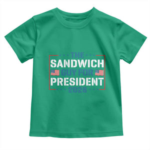 The Sandwich Guy for President 2028 Toddler T Shirt Free DC Funny Political Satire TS14 Irish Green Print Your Wear