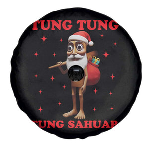 Funny Italian Brainrot Christmas Spare Tire Cover Tung Tung Tung Sahur Meme TS14 Print Your Wear