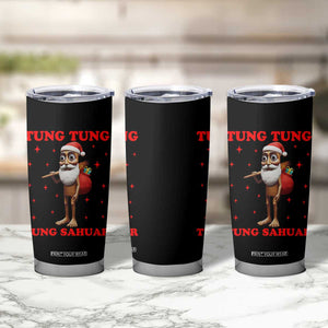 Funny Italian Brainrot Christmas Tumbler Cup Tung Tung Tung Sahur Meme TS14 Print Your Wear