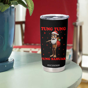 Funny Italian Brainrot Christmas Tumbler Cup Tung Tung Tung Sahur Meme TS14 Print Your Wear