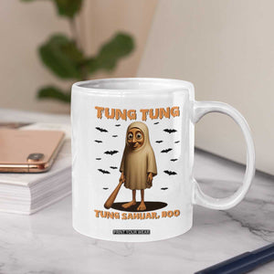 Funny Italian Brainrot Halloween Coffee Mug Tung Tung Tung Sahur Meme TS14 Print Your Wear
