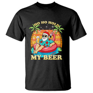 Santa Beer Christmas T Shirt Ho Ho Ho My Beer TS14 Black Print Your Wear
