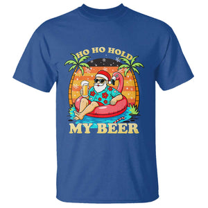 Santa Beer Christmas T Shirt Ho Ho Ho My Beer TS14 Royal Blue Print Your Wear