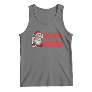 Santa Christmas Meme Tank Top Nothing For You Whore TS14 Black Heather Print Your Wear