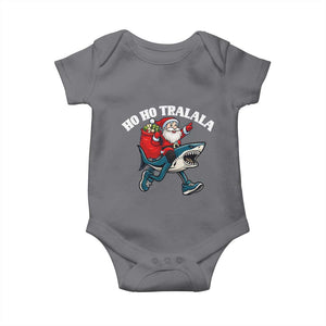 Tralalero Tralala Christmas Meme Baby Onesie Santa Xmas Ho Ho Ho TS14 Charcoal Print Your Wear