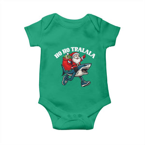 Tralalero Tralala Christmas Meme Baby Onesie Santa Xmas Ho Ho Ho TS14 Irish Green Print Your Wear