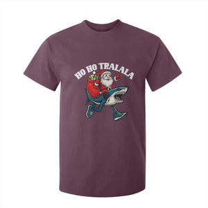 Tralalero Tralala Christmas Meme T Shirt For Kid Santa Xmas Ho Ho Ho TS14 Maroon Print Your Wear