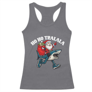 Tralalero Tralala Christmas Meme Racerback Tank Top Santa Xmas Ho Ho Ho TS14 Charcoal Print Your Wear