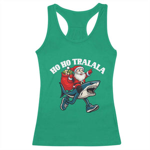 Tralalero Tralala Christmas Meme Racerback Tank Top Santa Xmas Ho Ho Ho TS14 Irish Green Print Your Wear