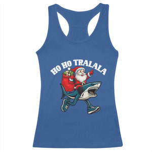 Tralalero Tralala Christmas Meme Racerback Tank Top Santa Xmas Ho Ho Ho TS14 Royal Blue Print Your Wear