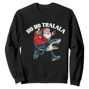 Tralalero Tralala Christmas Meme Sweatshirt Santa Xmas Ho Ho Ho TS14 Black Print Your Wear