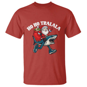 Tralalero Tralala Christmas Meme T Shirt Santa Xmas Ho Ho Ho TS14 Red Print Your Wear