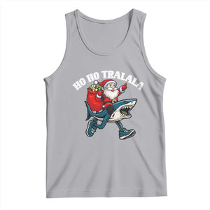 Tralalero Tralala Christmas Meme Tank Top Santa Xmas Ho Ho Ho TS14 Athletic Heather Print Your Wear