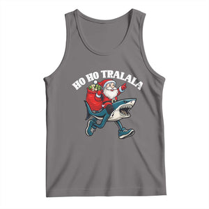 Tralalero Tralala Christmas Meme Tank Top Santa Xmas Ho Ho Ho TS14 Deep Heather Print Your Wear
