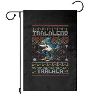Tralalero Tralala Christmas Meme Garden Flag Snowboard Ugly Xmas TS14 Black Print Your Wear