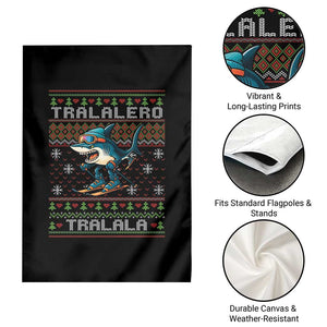 Tralalero Tralala Christmas Meme Garden Flag Snowboard Ugly Xmas TS14 Print Your Wear