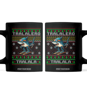 Tralalero Tralala Christmas Meme Coffee Mug Snowboard Ugly Xmas TS14 Black Print Your Wear