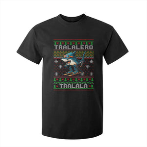 Tralalero Tralala Christmas Meme T Shirt For Kid Snowboard Ugly Xmas TS14 Black Print Your Wear