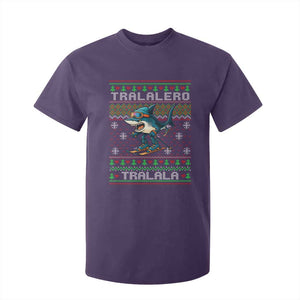 Tralalero Tralala Christmas Meme T Shirt For Kid Snowboard Ugly Xmas TS14 Purple Print Your Wear