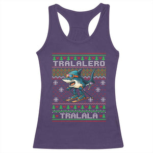 Tralalero Tralala Christmas Meme Racerback Tank Top Snowboard Ugly Xmas TS14 Purple Print Your Wear