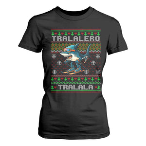 Tralalero Tralala Christmas Meme T Shirt For Women Snowboard Ugly Xmas TS14 Black Print Your Wear
