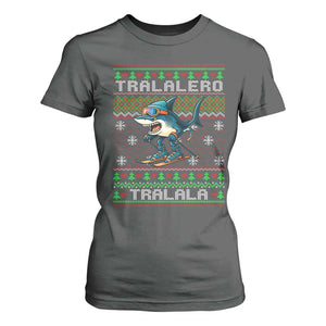 Tralalero Tralala Christmas Meme T Shirt For Women Snowboard Ugly Xmas TS14 Dark Heather Print Your Wear