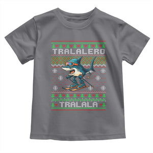 Tralalero Tralala Christmas Meme Toddler T Shirt Snowboard Ugly Xmas TS14 Charcoal Print Your Wear