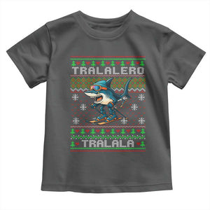 Tralalero Tralala Christmas Meme Toddler T Shirt Snowboard Ugly Xmas TS14 Dark Heather Print Your Wear