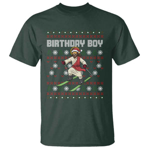 Jesus Christmas Meme T Shirt Snowboard Birthday Boy Ugly Xmas TS14 Dark Forest Green Print Your Wear