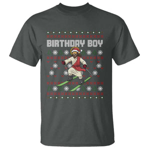 Jesus Christmas Meme T Shirt Snowboard Birthday Boy Ugly Xmas TS14 Dark Heather Print Your Wear