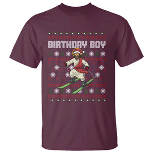 Jesus Christmas Meme T Shirt Snowboard Birthday Boy Ugly Xmas TS14 Maroon Print Your Wear
