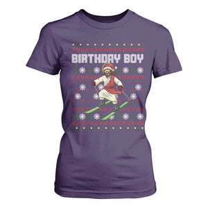 Jesus Christmas Meme T Shirt For Women Snowboard Birthday Boy Ugly Xmas TS14 Purple Print Your Wear