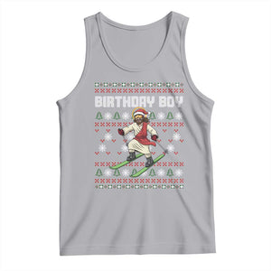 Jesus Christmas Meme Tank Top Snowboard Birthday Boy Ugly Xmas TS14 Athletic Heather Print Your Wear