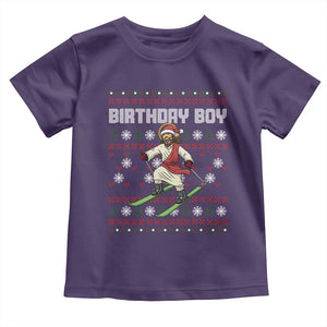 Jesus Christmas Meme Toddler T Shirt Snowboard Birthday Boy Ugly Xmas TS14 Purple Print Your Wear