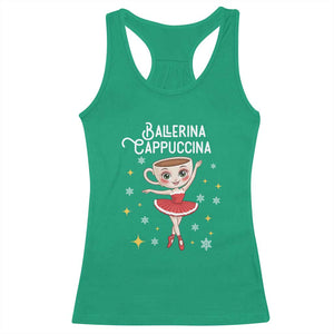 Ballerina Cappuccina Christmas Racerback Tank Top Italian Brainrot Meme TS14 Irish Green Print Your Wear