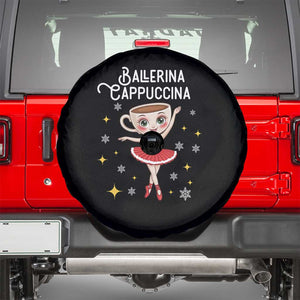 Ballerina Cappuccina Christmas Spare Tire Cover Italian Brainrot Meme TS14 Black Print Your Wear