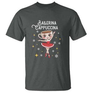 Ballerina Cappuccina Christmas T Shirt Italian Brainrot Meme TS14 Dark Heather Print Your Wear