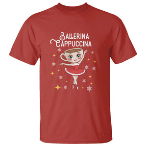 Ballerina Cappuccina Christmas T Shirt Italian Brainrot Meme TS14 Red Print Your Wear
