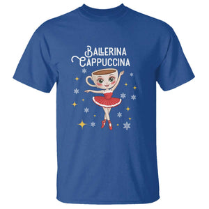 Ballerina Cappuccina Christmas T Shirt Italian Brainrot Meme TS14 Royal Blue Print Your Wear
