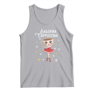 Ballerina Cappuccina Christmas Tank Top Italian Brainrot Meme TS14 Athletic Heather Print Your Wear