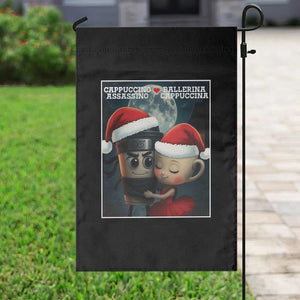 Funny Christmas Couple Garden Flag Italian Brainrot Meme TS14 Print Your Wear