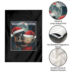 Funny Christmas Couple Garden Flag Italian Brainrot Meme TS14 Print Your Wear