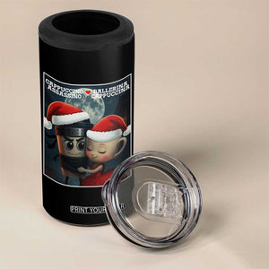 Funny Christmas Couple 4 in 1 Can Cooler Tumbler Italian Brainrot Meme TS14 Print Your Wear