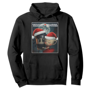Funny Christmas Couple Hoodie Italian Brainrot Meme TS14 Black Print Your Wear