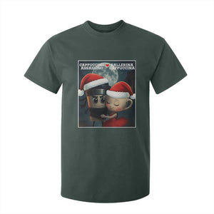 Funny Christmas Couple T Shirt For Kid Italian Brainrot Meme TS14 Dark Forest Green Print Your Wear