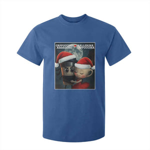 Funny Christmas Couple T Shirt For Kid Italian Brainrot Meme TS14 Royal Blue Print Your Wear