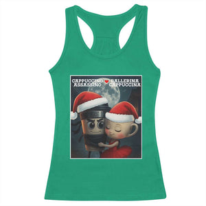 Funny Christmas Couple Racerback Tank Top Italian Brainrot Meme TS14 Irish Green Print Your Wear